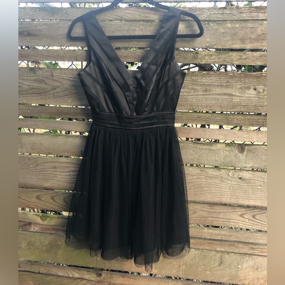 En Crème Black Swan Dress